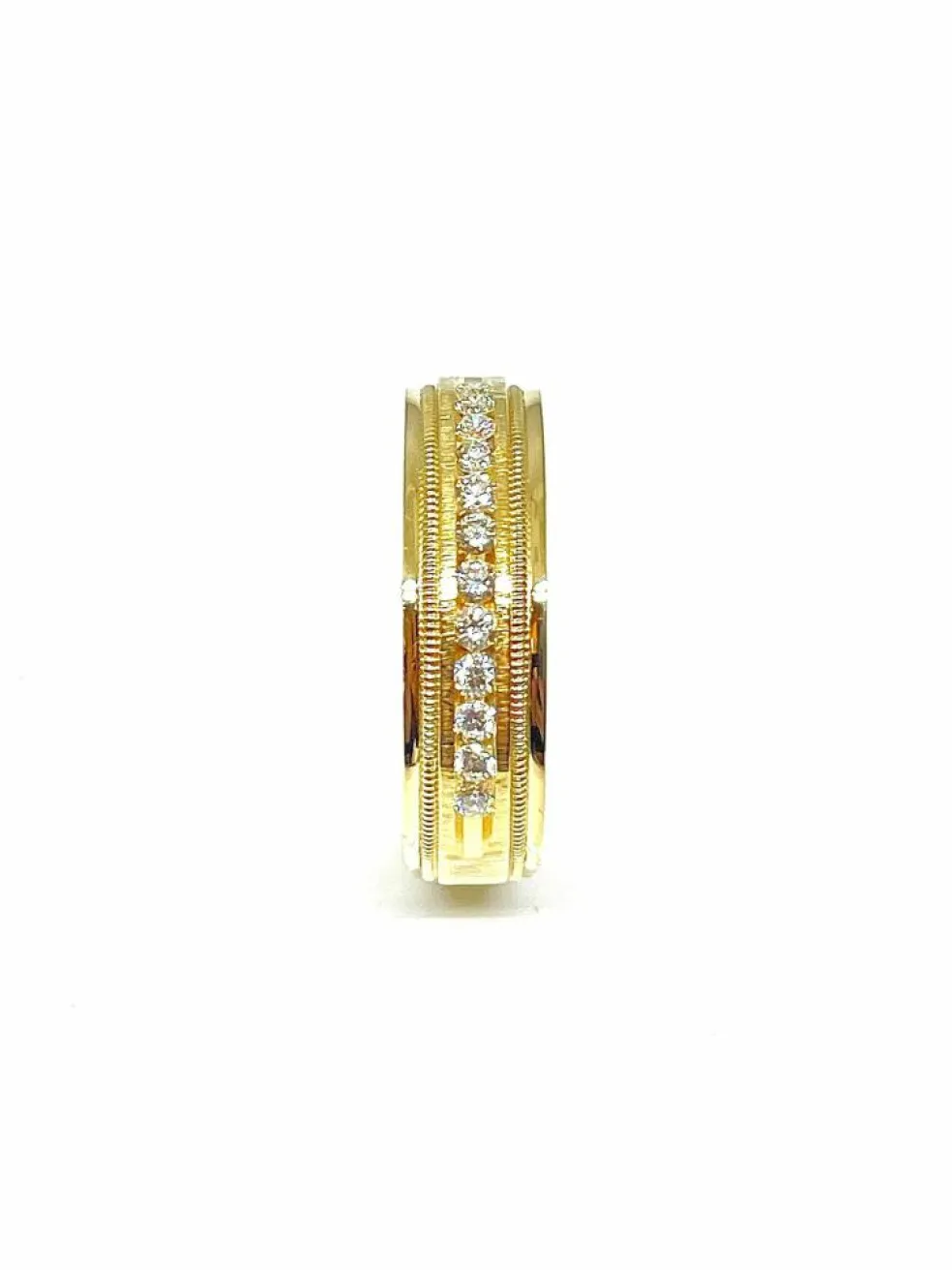 Alliance grande taille or 18 carats et diamants