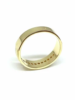 Alliance grande taille or 18 carats et diamants