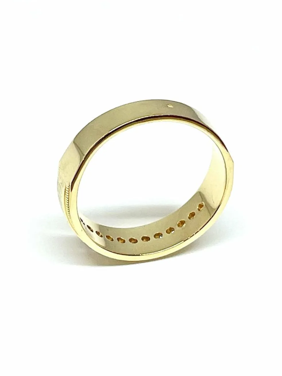 Alliance grande taille or 18 carats et diamants