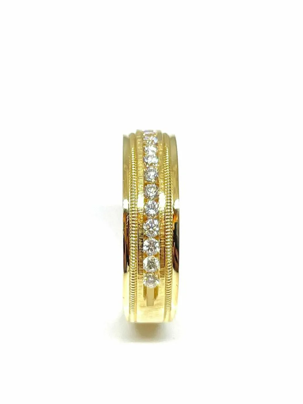Alliance grande taille or 18 carats et diamants