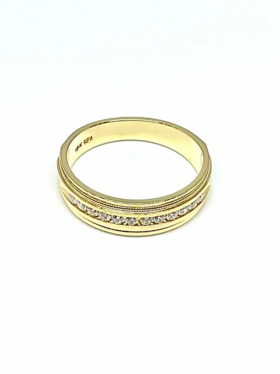 Alliance grande taille or 18 carats et diamants