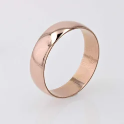 Alliance homme or rose large
