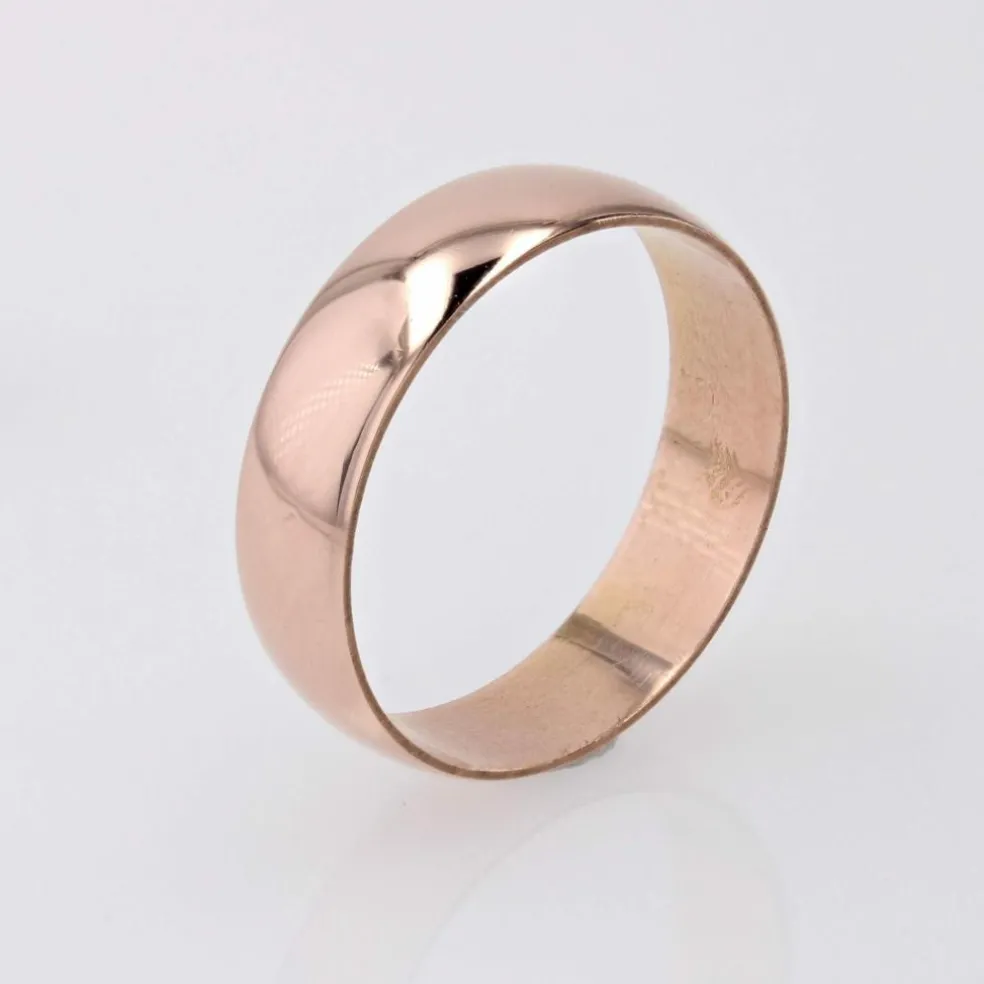 Alliance homme or rose large