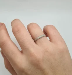 Alliance or blanc 18 carats