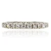 Alliance or blanc diamants à griffes