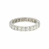 Alliance or blanc diamants ronds 2.4 carats