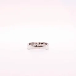 Alliance Or blanc Diamants blancs et noirs