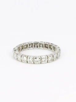 Alliance or blanc diamants ronds 2.4 carats