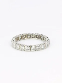 Alliance or blanc diamants ronds 2.4 carats