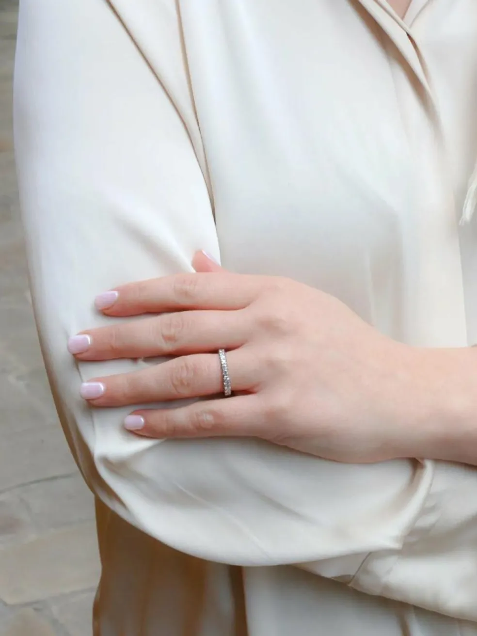 Alliance or blanc diamants