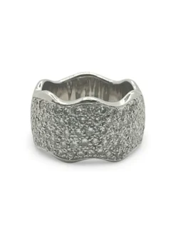 Alliance or blanc et diamant 1,50 ct
