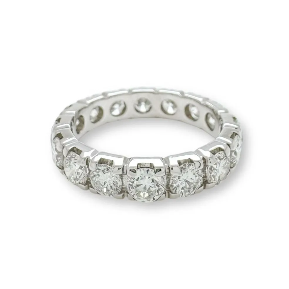 Alliance or blanc et diamants 3.68ct