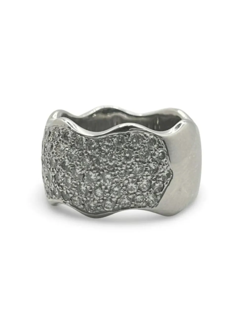 Alliance or blanc et diamant 1,50 ct