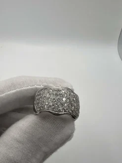 Alliance or blanc et diamant 1,50 ct