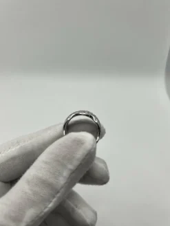 Alliance or blanc et diamant 1,50 ct