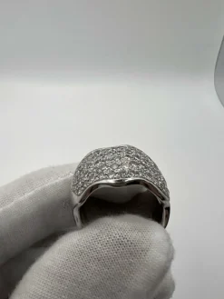 Alliance or blanc et diamant 1,50 ct