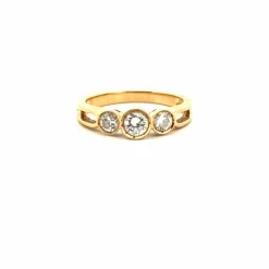 Alliance Or jaune Diamants