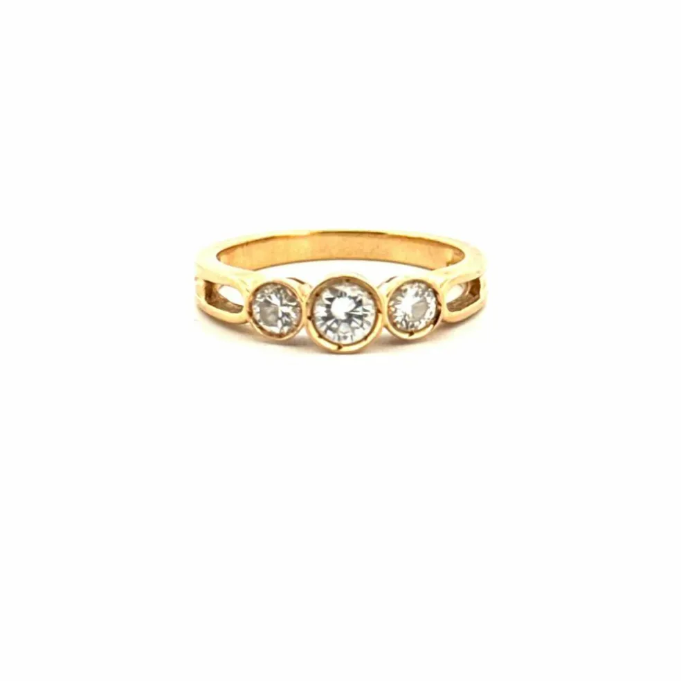 Alliance Or jaune Diamants
