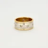 Alliance or jaune, or blanc et diamants