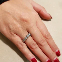 Alliance Recarlo en or blanc et diamants