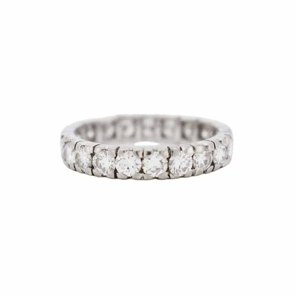 Alliance Éternité Vintage tout Diamants 2 Carats H/VS