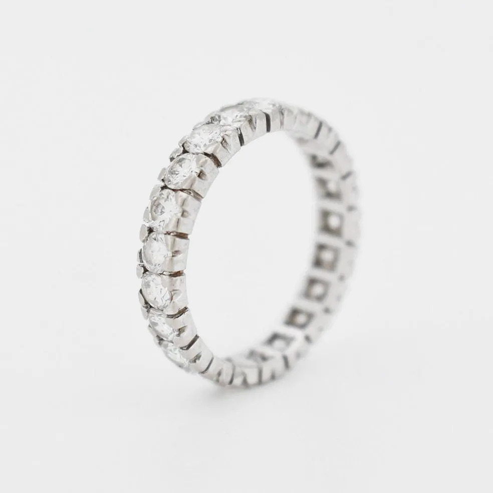 Alliance Éternité Vintage tout Diamants 2 Carats H/VS