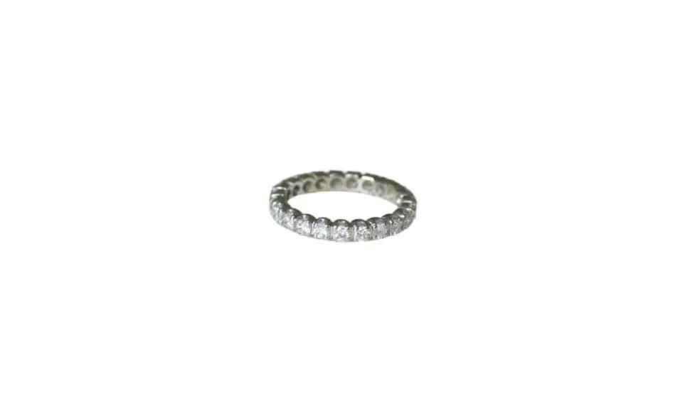 Alliance Tour Complet or blanc, diamants 1,00 Ct