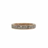 Alliance tour complet or rose sertie de diamants princesses