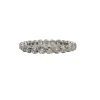 Alliance tour complet or blanc 18 carats sertie de diamants naturels
