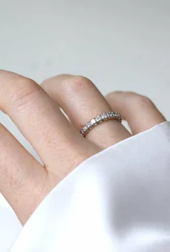Alliance Tour Complet or blanc, diamants 1,00 Ct