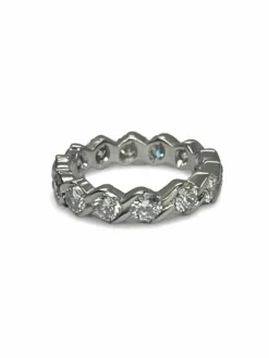 Alliance Tour complet or et diamants 2,38 ct