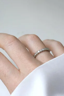 Alliance Tour Complet or blanc, diamants 1,00 Ct