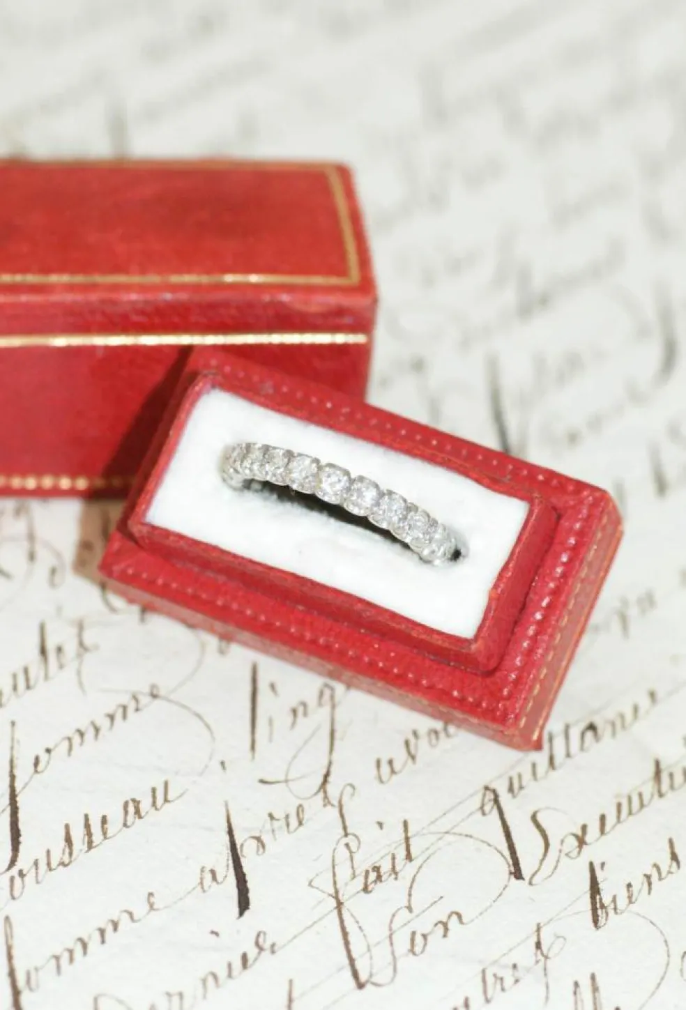 Alliance Tour Complet or blanc, diamants 1,00 Ct