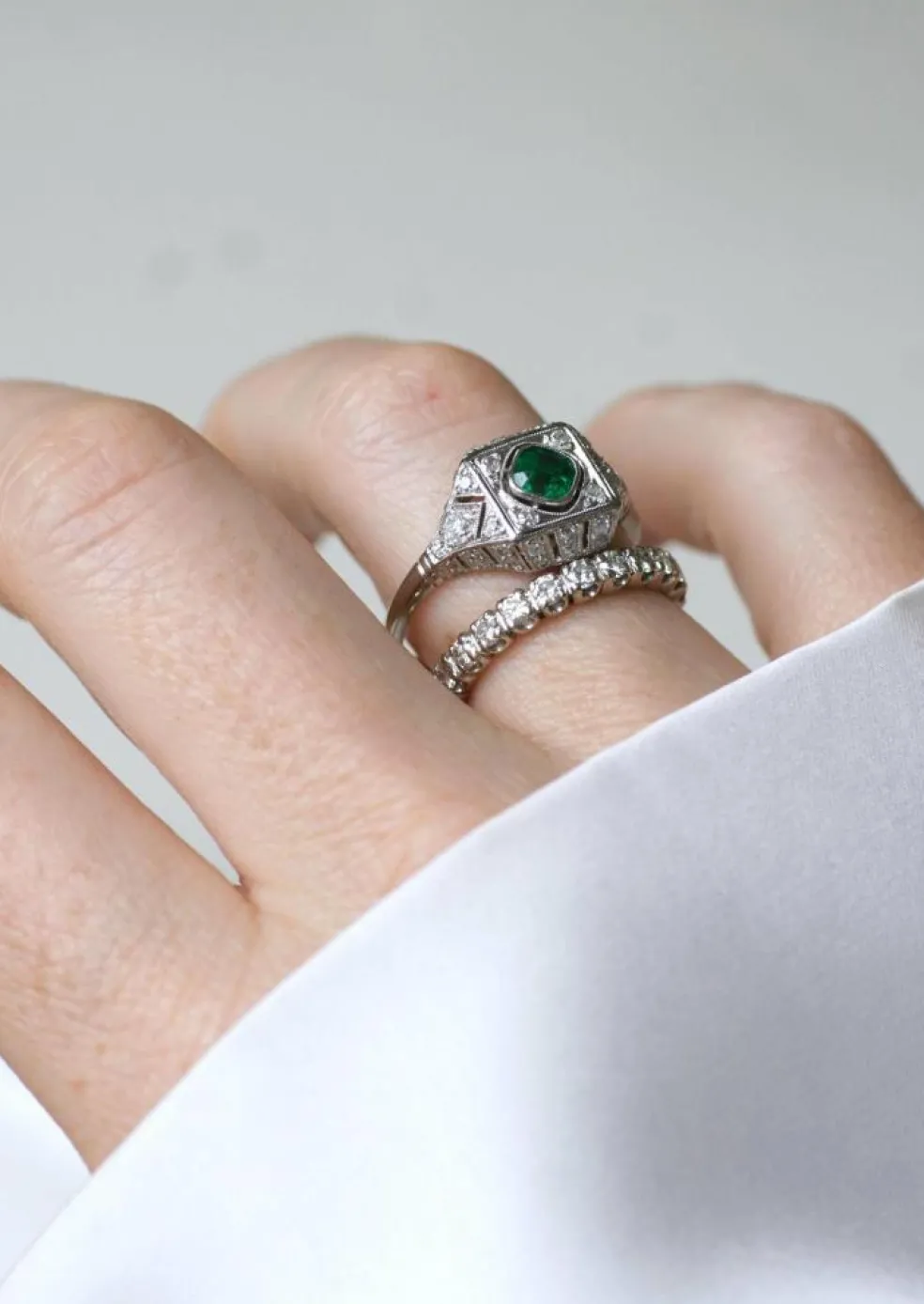 Alliance Tour Complet or blanc, diamants 1,00 Ct