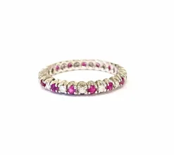 Alliance Vintage Tour Complet or gris rubis, diamants