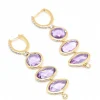 AMATIS - Boucles d'oreilles diamants et or rose