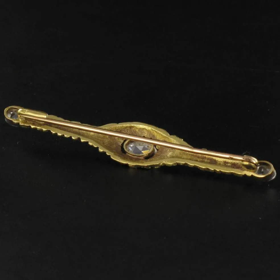 Ancienne Broche 3 Diamants