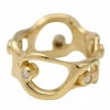 Anneau Dali en or jaune et diamants