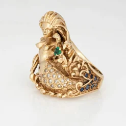 Anneau de sirène or jaune
