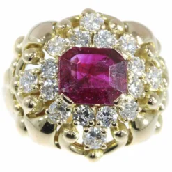 Anthony & Wolfers - bague diamant, rubis