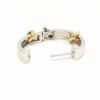 Asherali Knopfer Boucles d'oreilles Créoles Or blanc, Or rose, Or jaune Diamant