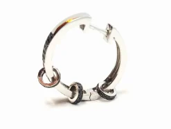 Asherali Knopfer Boucles d'oreilles Créoles Or blanc Diamant