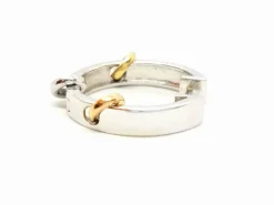 Asherali Knopfer Boucles d'oreilles Créoles Or blanc, Or rose, Or jaune Diamant