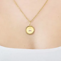 AUGIS - Médaille d'Amour - Médaille or jaune, rubis et diamant