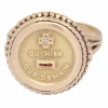 AUGIS - Bague médaille d'amour rubis et diamants