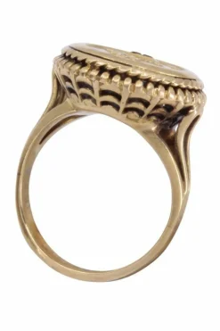 AUGIS - Bague médaille d'amour rubis et diamants