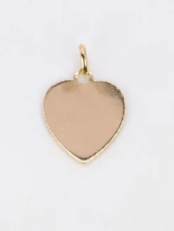 AUGIS - Médaille amour coeur plus qu'hier moins que demain or jaune rubis