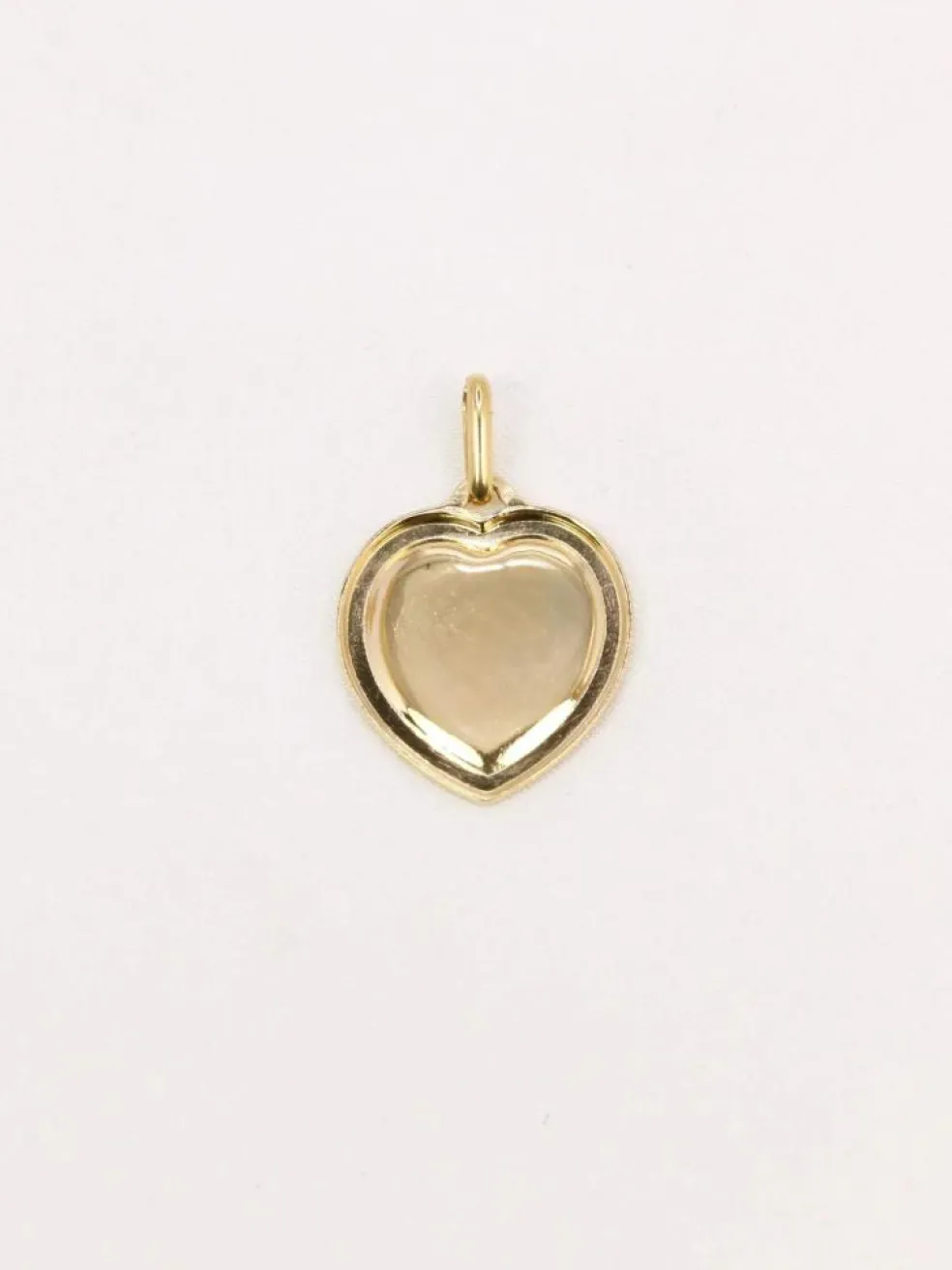 AUGIS - Médaille amour coeur or jaune diamant rubis