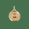 AUGIS - Médaille amour essentielle plus qu'hier moins que demain or jaune rubis
