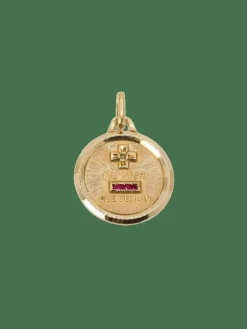 AUGIS - Médaille amour essentielle plus qu'hier moins que demain or jaune rubis